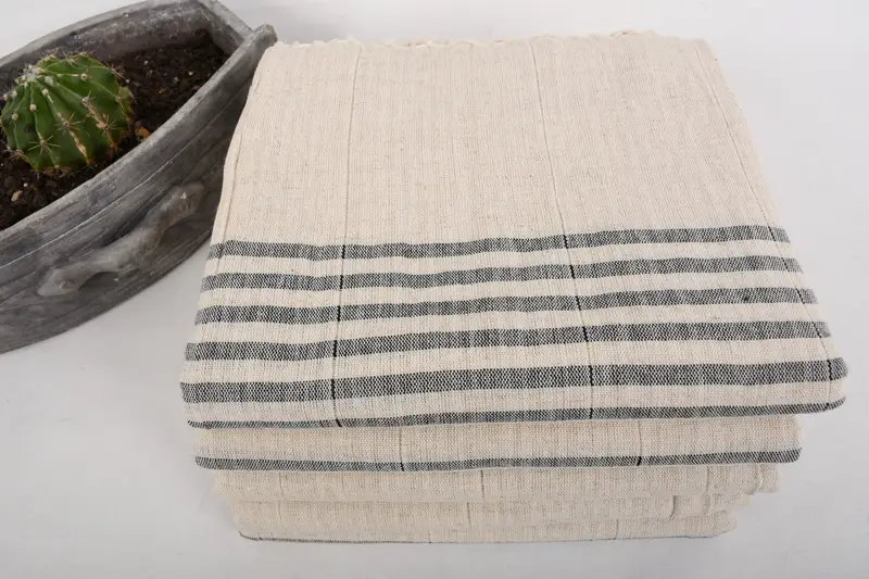 Home Decor Gifts, Organic Turkish towel, Handmade Gift, Turkish towel, Sand-resistant Turkish towel for travel, 68x36 Cotton Striped Towel - 4