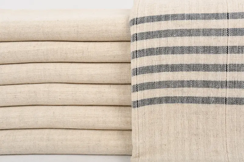 Home Decor Gifts, Organic Turkish towel, Handmade Gift, Turkish towel, Sand-resistant Turkish towel for travel, 68x36 Cotton Striped Towel - 1