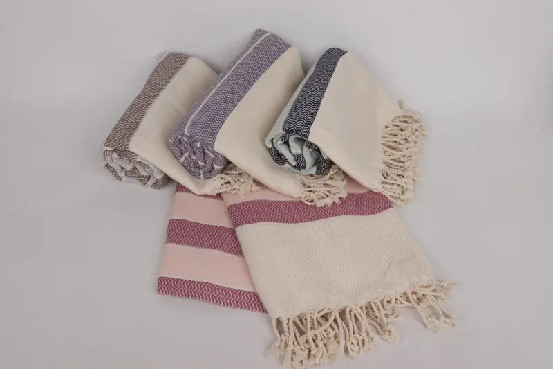 Holiday Towel, Turkish Towel Beach, Christmas Gift, Bachelorette Party Favors, Quick-dry peshtemal, 68x40 Cotton Herringbone Towel, Embroidery Towel - 3