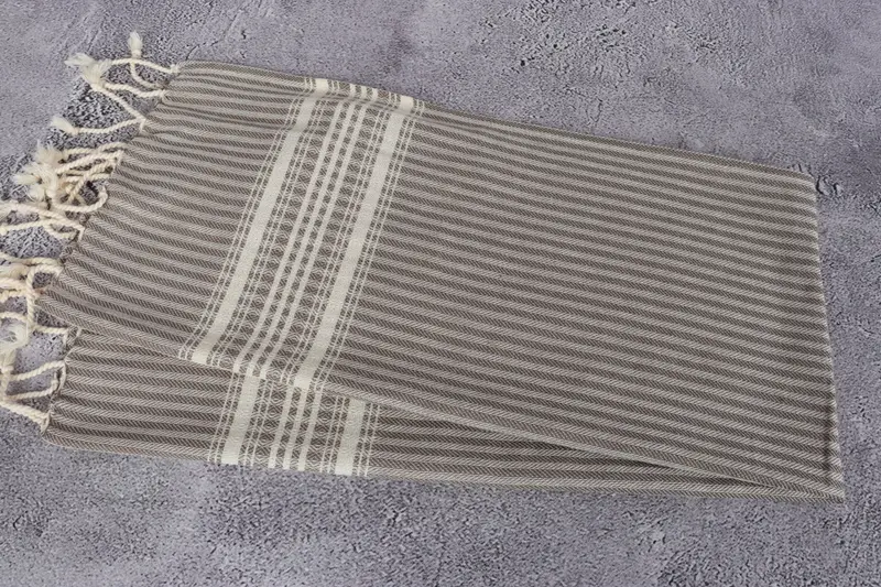 Small Bath Towels, Handmade Gift, Guest Towel, Bathroom Towels, Monogram Towels, 40x18 Cotton Striped Towel, Monogram Kitchen Towel, Memorial Gift - 6