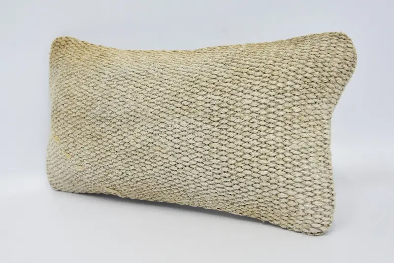 Vintage Kilim Throw Pillow, Cushion Case, 8x16 Beige Pillow Case, Vintage Kilim Pillow, Antique Pillows, Ethnic Pillow Cover Pillow Sham - 4