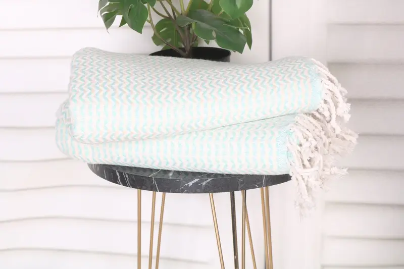 Organic Turkish towel, Guest Towel, 70x40 Cotton Diamond Towel, Custom Gift, Peshtemal, Luxury Turkish beach towel with fringe, Turkish Towel USA - 3