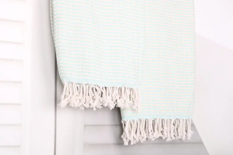 Organic Turkish towel, Guest Towel, 70x40 Cotton Diamond Towel, Custom Gift, Peshtemal, Luxury Turkish beach towel with fringe, Turkish Towel USA - 8