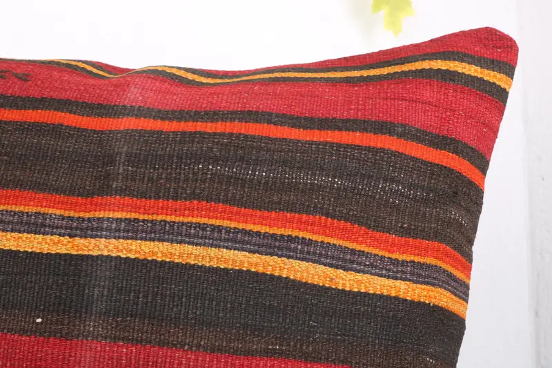 Vintage Pillow, 28x28 Red Cushion Cover, Meditation Cushion, Kilim Pillow, Vintage Kilim Throw Pillow, Decorative Bolster Pillow Sham, Cushion - 5
