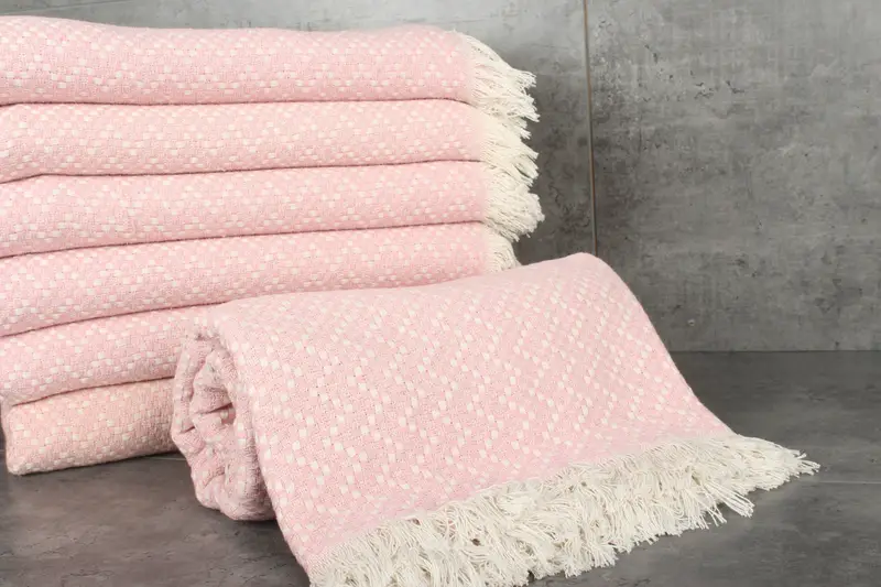 Monogram Blanket, Bachelorette Gifts, Beach Bachelorette Party Decorations, Personalized Blanket, 76x68 Cotton Herringbone Towel, Spa Gift - 2