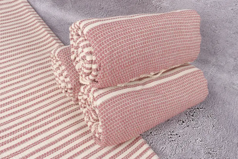 68x40 Cotton Striped Towel, Gift For Him, Housewarming Gift, Spa Towel, Personalized Home Gift Wedding, Sand-resistant towel, Bridal Party Gifts - 7