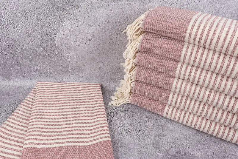 68x40 Cotton Striped Towel, Gift For Him, Housewarming Gift, Spa Towel, Personalized Home Gift Wedding, Sand-resistant towel, Bridal Party Gifts - 2