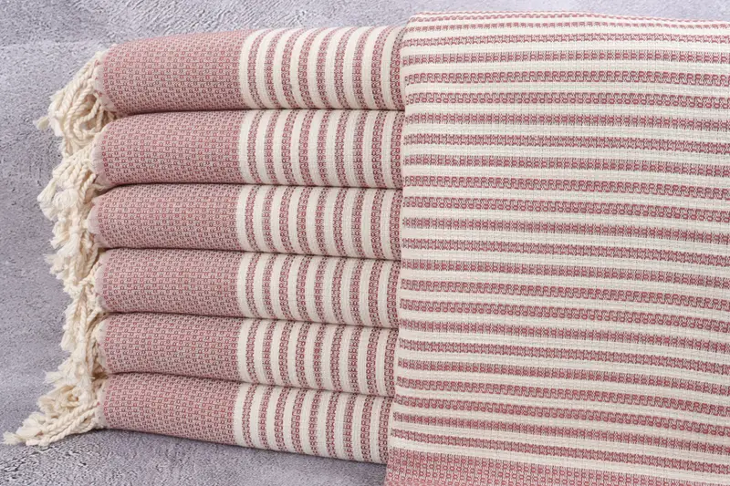 68x40 Cotton Striped Towel, Gift For Him, Housewarming Gift, Spa Towel, Personalized Home Gift Wedding, Sand-resistant towel, Bridal Party Gifts - 1