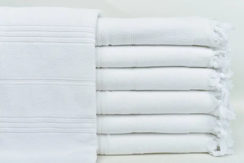 70x36 Cotton Striped Terry Towel, Organic Turkish towel, Quick-dry peshtemal, Best Beach Towel, Gift For Bride, Pool Towels, Wedding Towel - 1