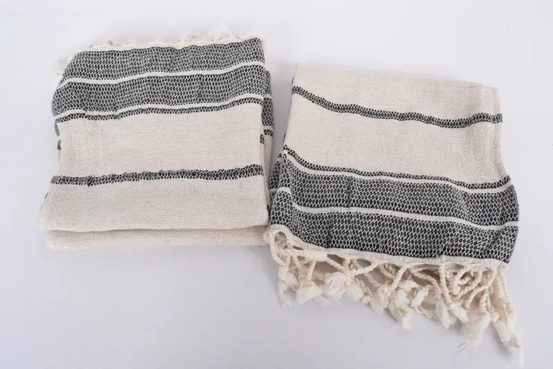 Summer Towel, Small Bath Towels, Organic Towel, Birthday Gift, 40x20 Linen Striped Towel, Turkish Hand Towel, Summer Gift, Gym Towel, Wedding Gift - 7