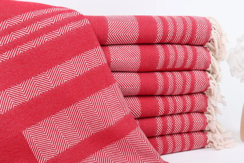 Bridal Shower Favors, 68x38 Cotton Chevron Towel, Personalized Gift For Her, Organic towel, Personalized Towel, Bachelorette Party Gifts For Bride - 1