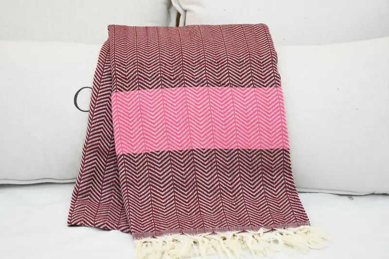 Throw Blanket Couch, Turkish Blanket Throw, 84x80 Cotton Chevron Towel, Embroidered Bedspread, Throw Blanket, Bridesmaid Gifts, Christmas Tablecloth - 1