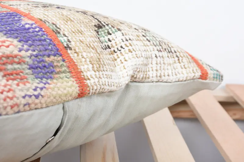 Home Decor Pillow, Pillow, Vintage Cushion, 16x16 Blue Cushion Case, Vintage Kilim Throw Pillow, Boho Pillow Sham Cover - 7