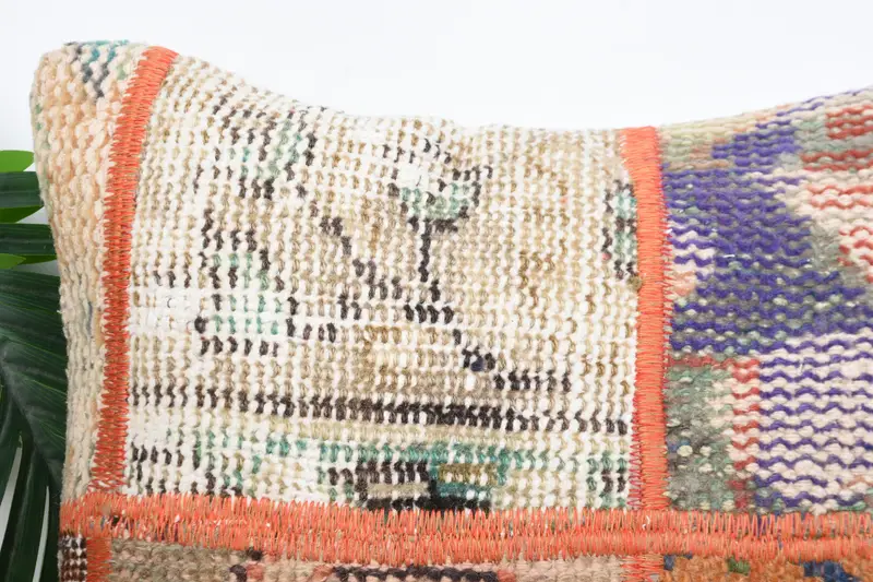 Home Decor Pillow, Pillow, Vintage Cushion, 16x16 Blue Cushion Case, Vintage Kilim Throw Pillow, Boho Pillow Sham Cover - 2