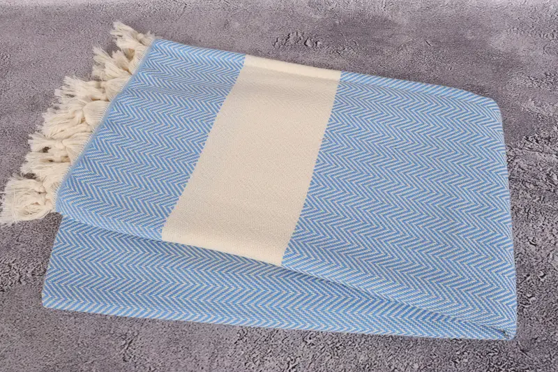 Personalized Towel, Large Turkish Towel, Luxury Beach Towel, Wedding Gift Ideas, 70x40 Cotton Herringbone Towel, Bachelor Bachelorette Party Favors - 6