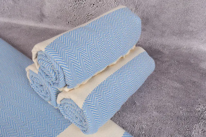 Personalized Towel, Large Turkish Towel, Luxury Beach Towel, Wedding Gift Ideas, 70x40 Cotton Herringbone Towel, Bachelor Bachelorette Party Favors - 7