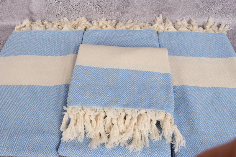 Personalized Towel, Large Turkish Towel, Luxury Beach Towel, Wedding Gift Ideas, 70x40 Cotton Herringbone Towel, Bachelor Bachelorette Party Favors - 4