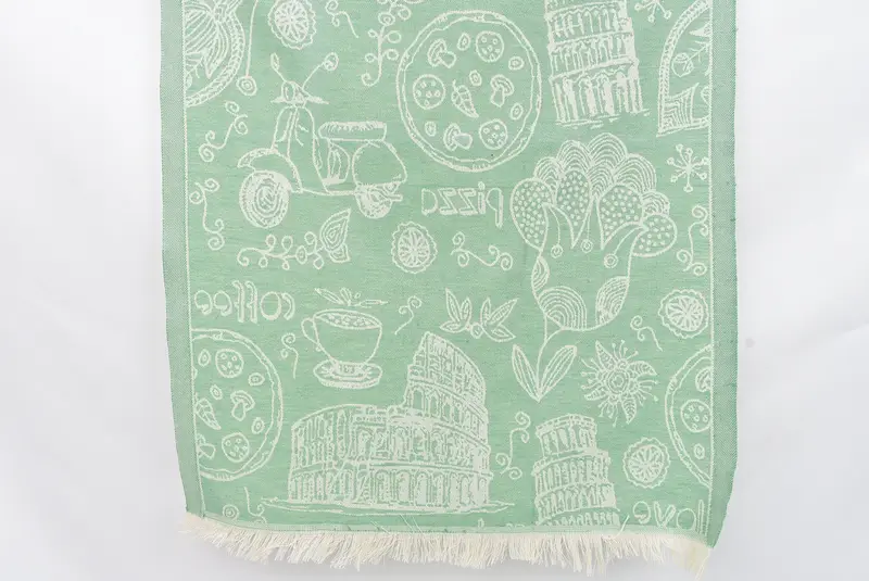 Personalized Hand Towel, Best Friend Gift, Bridal Party Gifts, 28x20 Cotton Italian Symbols Design Towel, Personalized Gifts, Monogram Hand Towel - 1