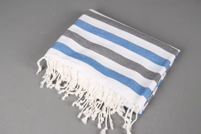 Luxury towel, Peshtemal beach towel with unique design, 64x36 Cotton Striped Towel, Engagement Gift, Bachelorette Party Gift, Turkish hand towel - 6