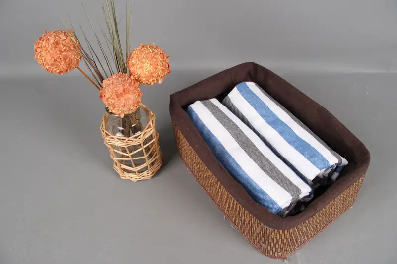 Luxury towel, Peshtemal beach towel with unique design, 64x36 Cotton Striped Towel, Engagement Gift, Bachelorette Party Gift, Turkish hand towel - 4