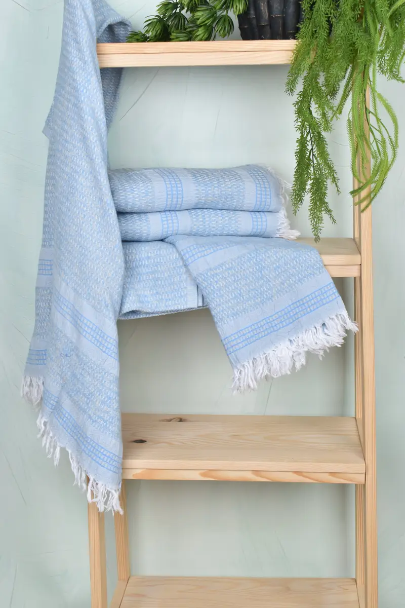 Embroidered Towel, Custom Towel Beach, 70x36 Linen Striped Towel, Gift For Best Friend, Eco-Friendly Turkish Towel, Cotton towel, Bachelorette Gifts - 6