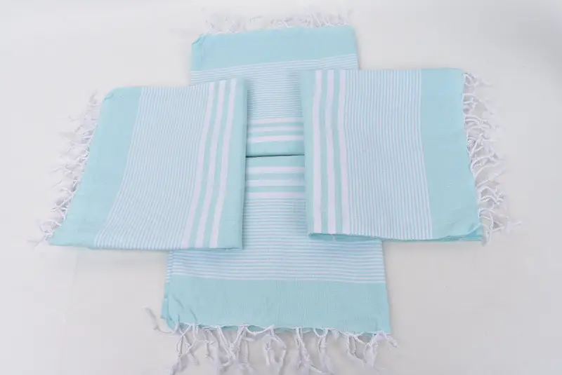 Organic Tea Towel, Turkish Hand Towel, Personalized Dish Towel, 40x24 Cotton Striped Towel, Personalized Gift For Him, Monogrammed Hand Towel - 6