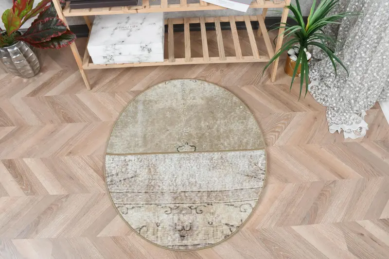 Alfombra floral beige, decoración elegante de 8 x 1 m