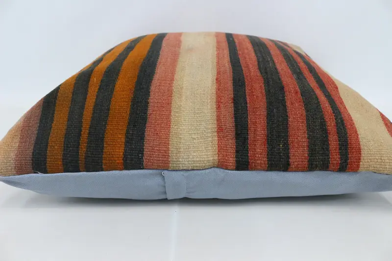 Vintage Kilim Pillow, Aesthetic Pillow Cover, Cushion Cover, 28x28 Red Cushion Case, Interior Designer Pillow, Seat Cushion Case, Boho Pillow - 5