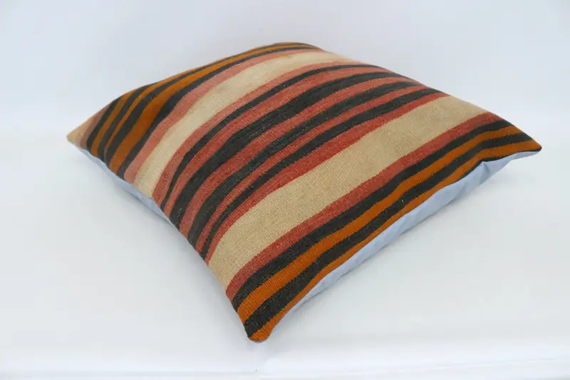 Vintage Kilim Pillow, Aesthetic Pillow Cover, Cushion Cover, 28x28 Red Cushion Case, Interior Designer Pillow, Seat Cushion Case, Boho Pillow - 6