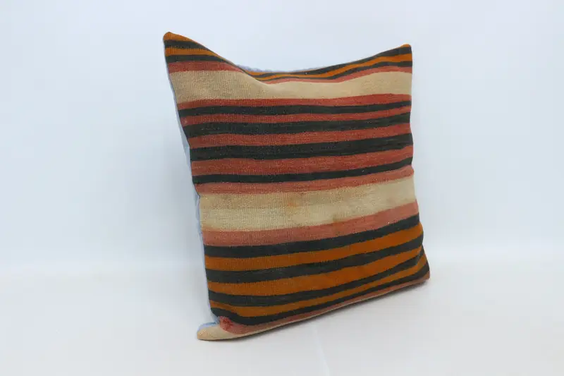 Vintage Kilim Pillow, Aesthetic Pillow Cover, Cushion Cover, 28x28 Red Cushion Case, Interior Designer Pillow, Seat Cushion Case, Boho Pillow - 3