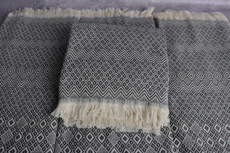 Handmade Gift, Spa Towel, Gift Towel, Valentines Day Gift For Her, Peshtemal Towel, Wedding Favors, 70x40 Cotton Diamond Towel, Organic Cotton Towel - 4