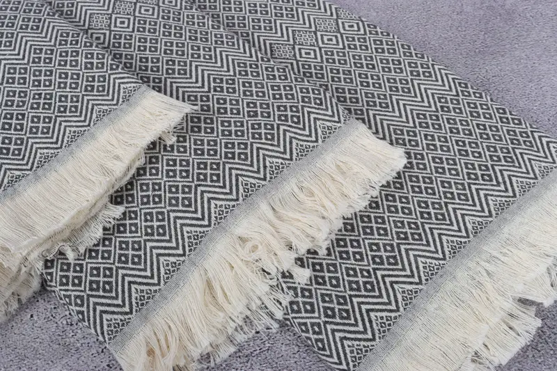 Handmade Gift, Spa Towel, Gift Towel, Valentines Day Gift For Her, Peshtemal Towel, Wedding Favors, 70x40 Cotton Diamond Towel, Organic Cotton Towel - 5