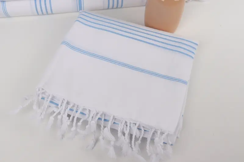 Embroidered Beach Towel, 70x40 Cotton Striped Towel, Bachelorette Favor, Personalized Wedding Gift, Bachelorette Party Gift, Bridal Shower Favors - 5