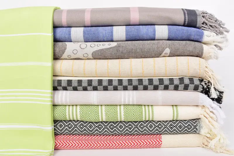 70x40 Cotton Set of 10 Towel, Thin towel, Bridesmaid Gifts, Sand-free towel, Gym Towel, Mother Of The Groom Gift, Turkish Beach Towel Monogram - 3