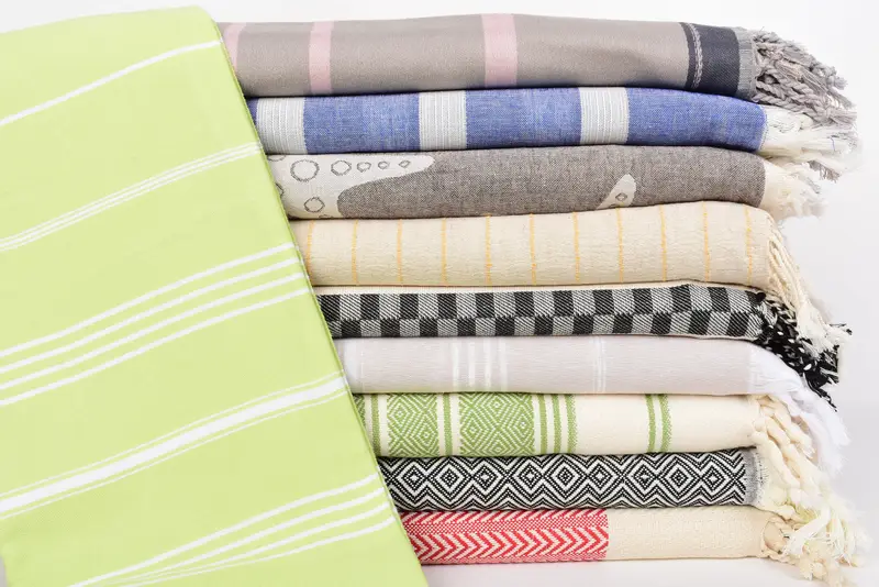 70x40 Cotton Set of 10 Towel, Thin towel, Bridesmaid Gifts, Sand-free towel, Gym Towel, Mother Of The Groom Gift, Turkish Beach Towel Monogram - 1