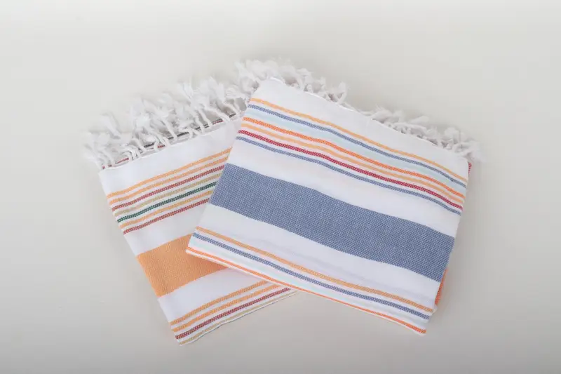 Custom Gift, Absorbent towel, 76x38 Cotton Striped Towel, Custom monogram Turkish beach towel USA, Merry Christmas Gifts, Embroidered Towel - 3