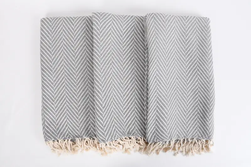 Lightweight Turkish towel, Organic Cotton Towel, Turkish bath towel, 70x40 Cotton Striped Towel, Wedding Day Gift For Bride, Absorbent towel - 7