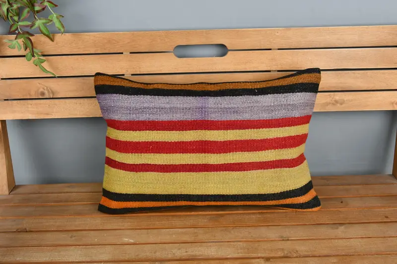 16x24 Red Cushion Case, Gift Pillow, Boho Pillow, Turkish Rugs Cushion, Bright Cushion Cover, Pillow Cover, Vintage Pillow, Southwestern Pillow Case - 6