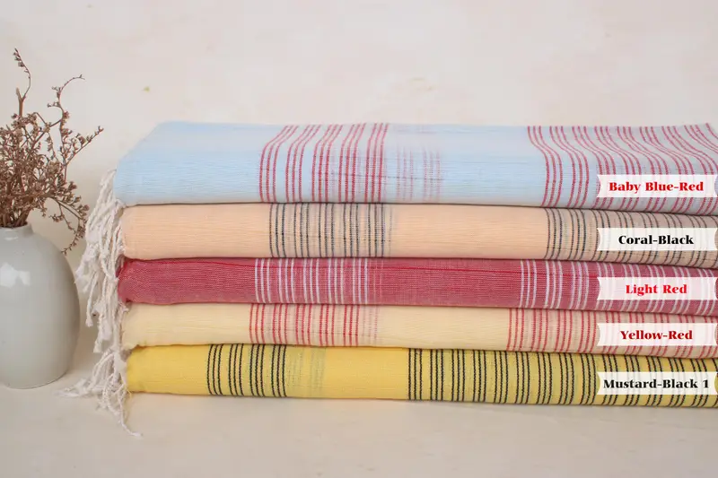 Monogrammed Beach Towel, Beach Bachelorette Party Decorations, Gift For Coworker, Housewarming Gift, Best Beach Towel, 70x40 Cotton Striped Towel - 3