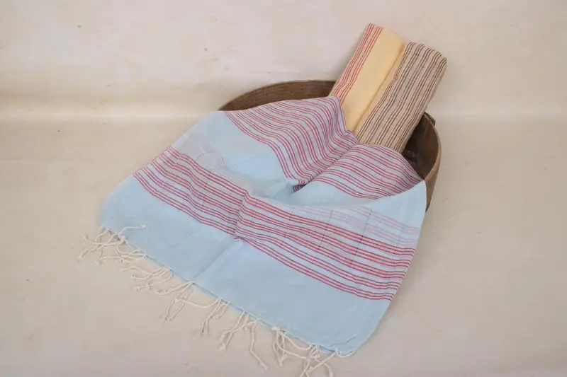 Monogrammed Beach Towel, Beach Bachelorette Party Decorations, Gift For Coworker, Housewarming Gift, Best Beach Towel, 70x40 Cotton Striped Towel - 6