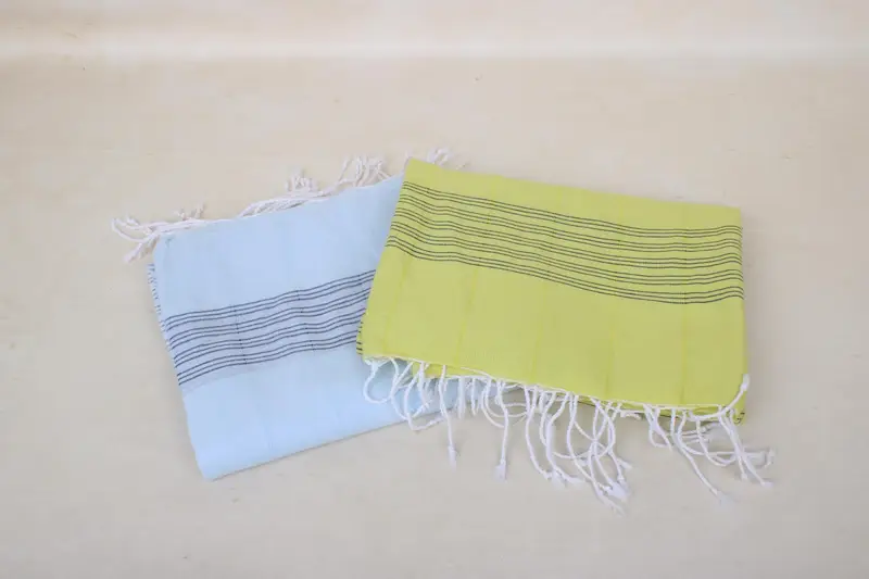 Monogrammed Beach Towel, Beach Bachelorette Party Decorations, Gift For Coworker, Housewarming Gift, Best Beach Towel, 70x40 Cotton Striped Towel - 7