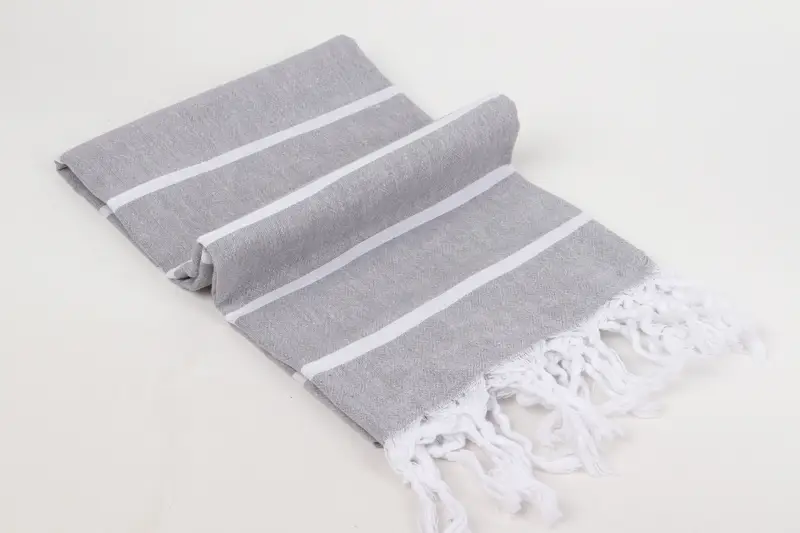 Wedding Gift, Gift Boxes Towel, 70x36 Cotton Striped Towel, Turkish Towel Beach Towel, Travel Towel, Gift For Him, Gym Towel, Cotton towel - 6