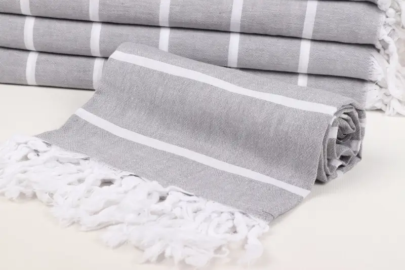 Wedding Gift, Gift Boxes Towel, 70x36 Cotton Striped Towel, Turkish Towel Beach Towel, Travel Towel, Gift For Him, Gym Towel, Cotton towel - 4