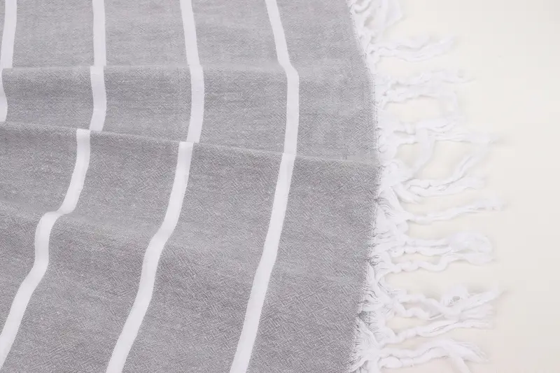 Wedding Gift, Gift Boxes Towel, 70x36 Cotton Striped Towel, Turkish Towel Beach Towel, Travel Towel, Gift For Him, Gym Towel, Cotton towel - 8