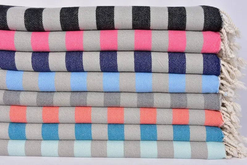 Turkish Towel Personalized, 70x40 Cotton Striped Towel, Bachelorette Party Gift, Bachelorette Gifts, Bridesmaid Favors, Turkish Towel Beach - 2