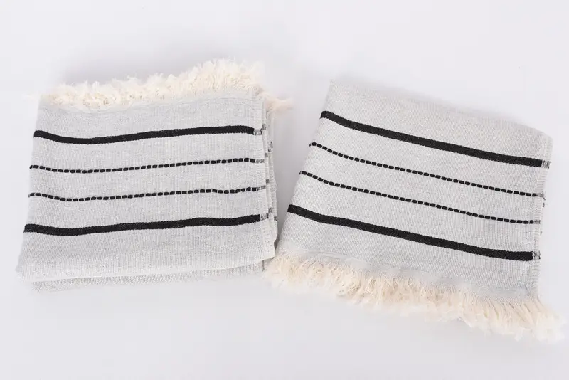 36x18 Cotton Striped Towel, Wedding Day Gift For Bride, Personalized Dish Towel, Monogram Hand Towel, Gym Towel, Bulk Order Towel, Custom Hand Towel - 7