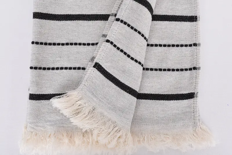 36x18 Cotton Striped Towel, Wedding Day Gift For Bride, Personalized Dish Towel, Monogram Hand Towel, Gym Towel, Bulk Order Towel, Custom Hand Towel - 8