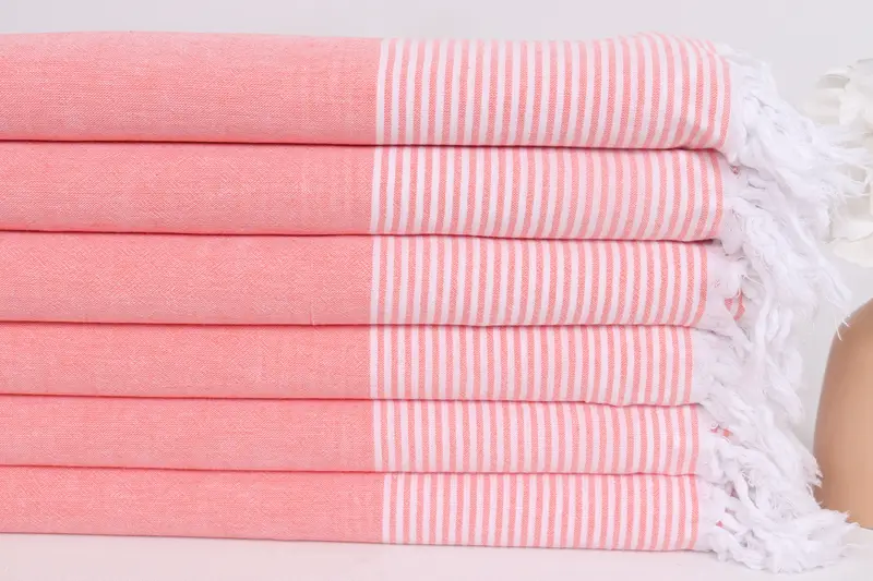 Bachelorette Gifts, Personalized Wedding Gift, Eco-Friendly Turkish Towel, Best Beach Towel, Holiday Towel, 80x36 Cotton Striped Towel, Bridal Gifts - 3
