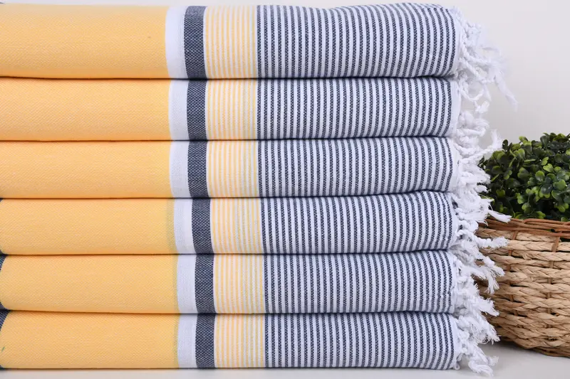 Soft and absorbent Turkish towel, Custom Towel Beach, Bridesmaid Gift, Beach towel, 68x40 Cotton Striped Towel, Wedding Gift For Bride, Gift For Her - 2