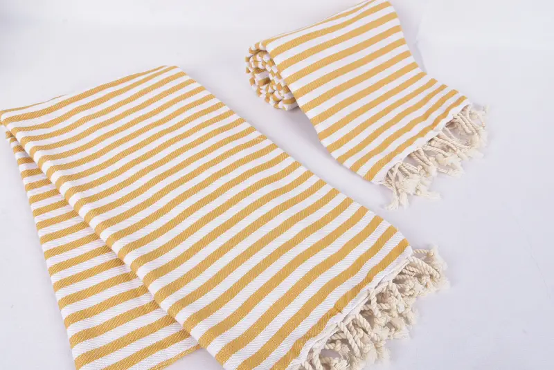Sand-free towel, Christmas Gift, 70x40 Cotton Striped Towel, Beach towel, Scarf Towel, Gift For Wedding Day, Cute Beach Towel, Quick-dry towel - 7